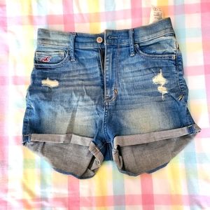 Hollister high waisted Jean shorts
